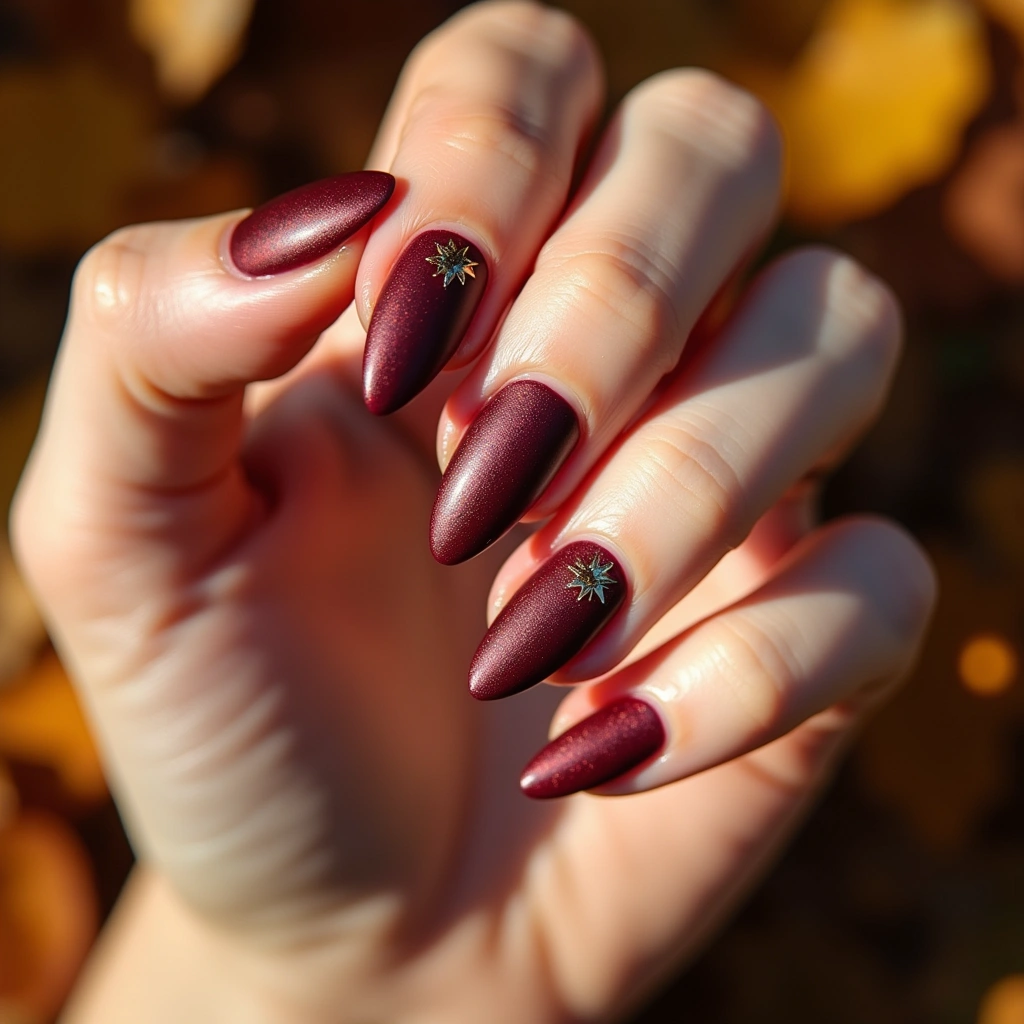 Burgundy Starburst Twinkle