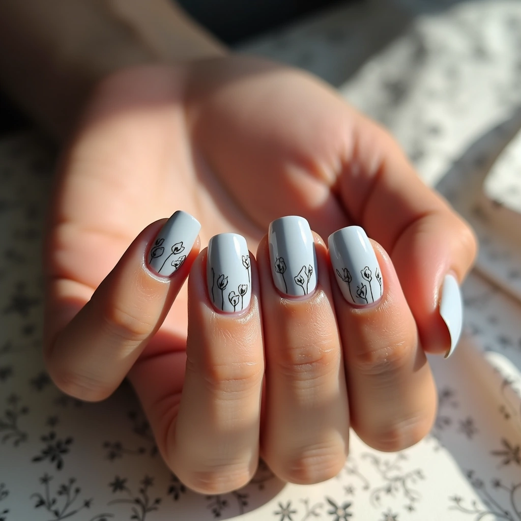 Sophisticated Gray Poppies