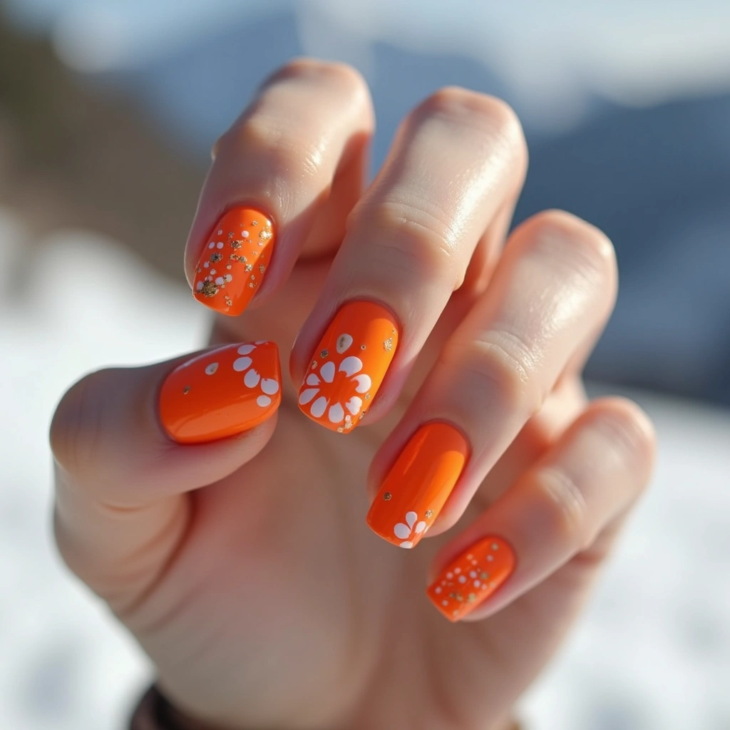 Playful Orange Poppies
