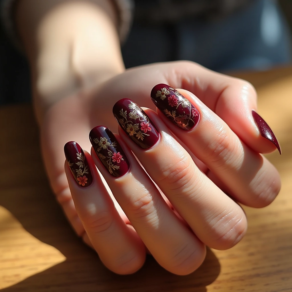 Luxurious Burgundy Poppies