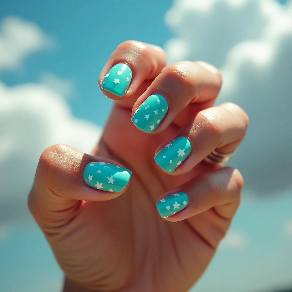 Playful Turquoise Starlight
