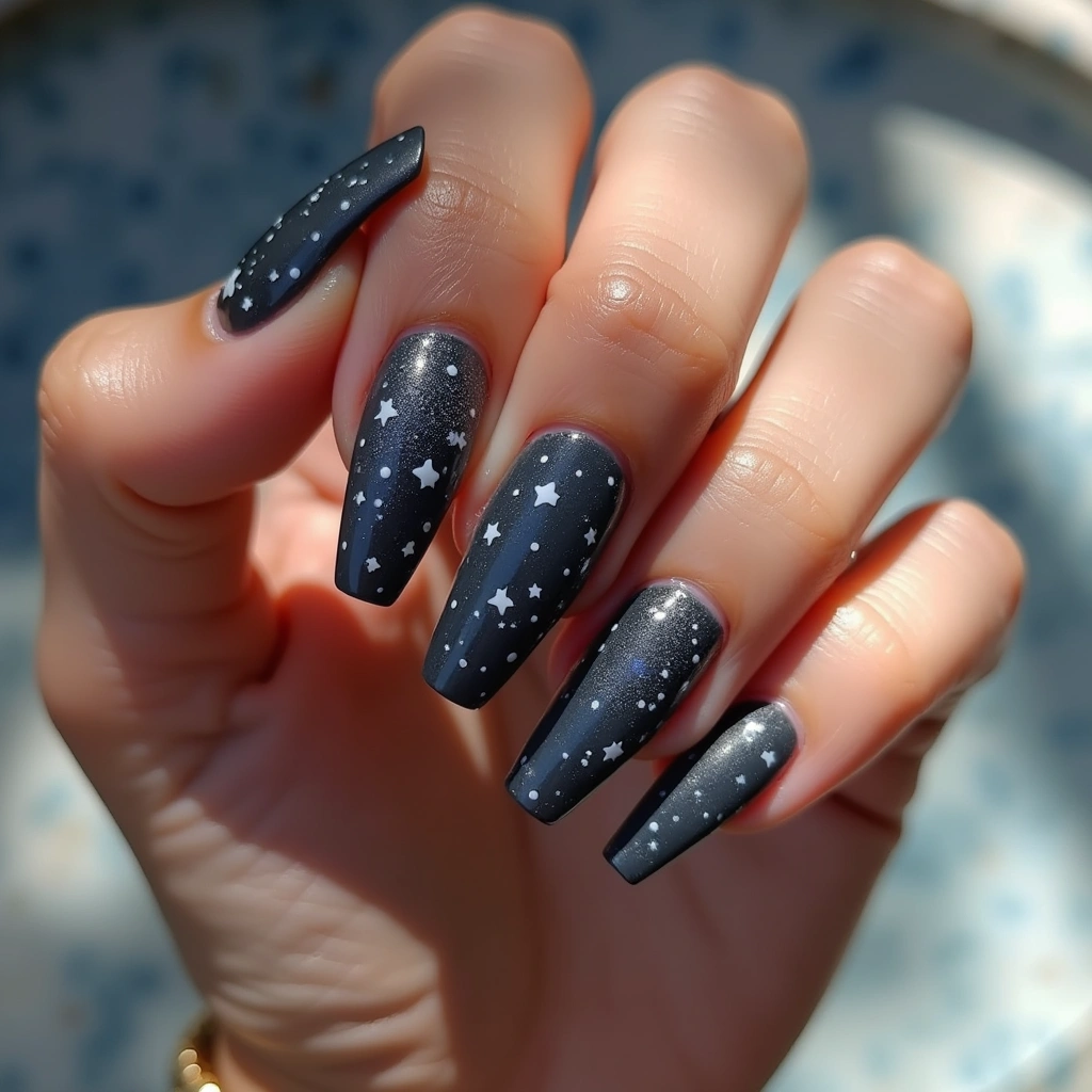 Charcoal Starry Sparkle