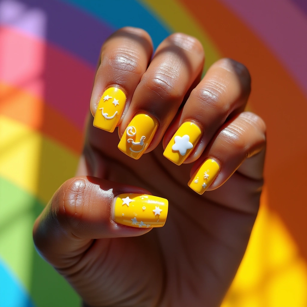 Playful Yellow Starlight