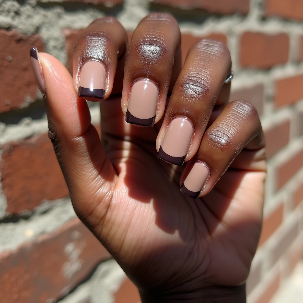 Sophisticated Nude Brown Contrast