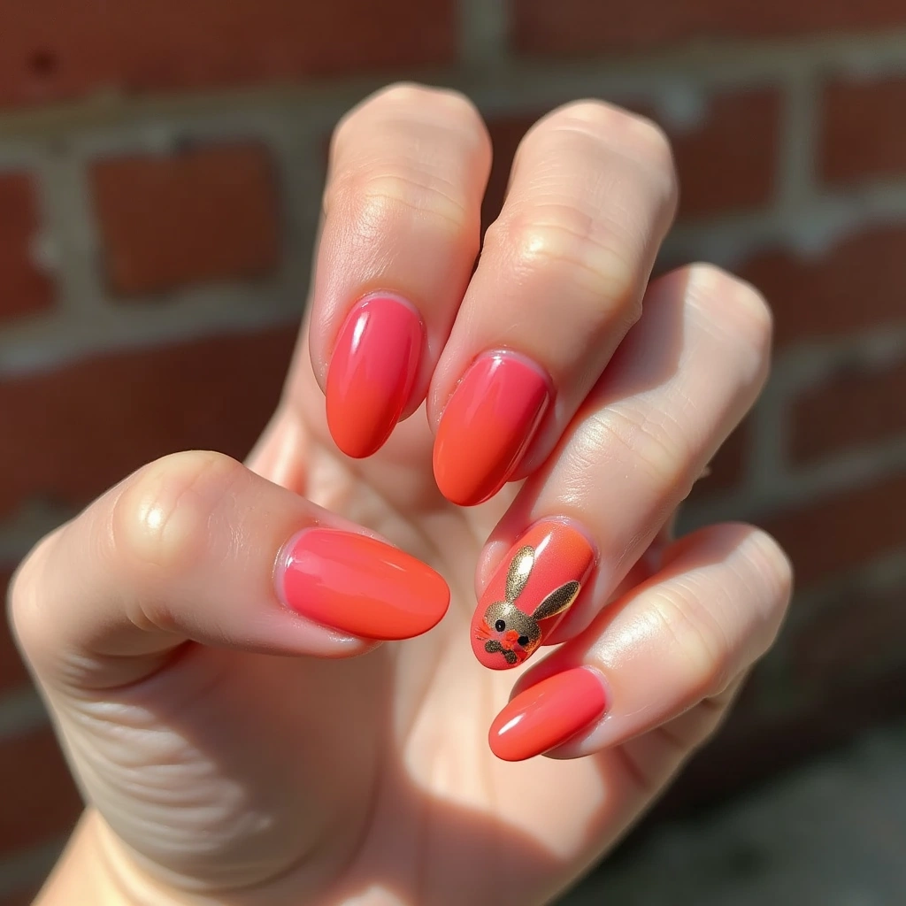 Coral Bunny Gradient