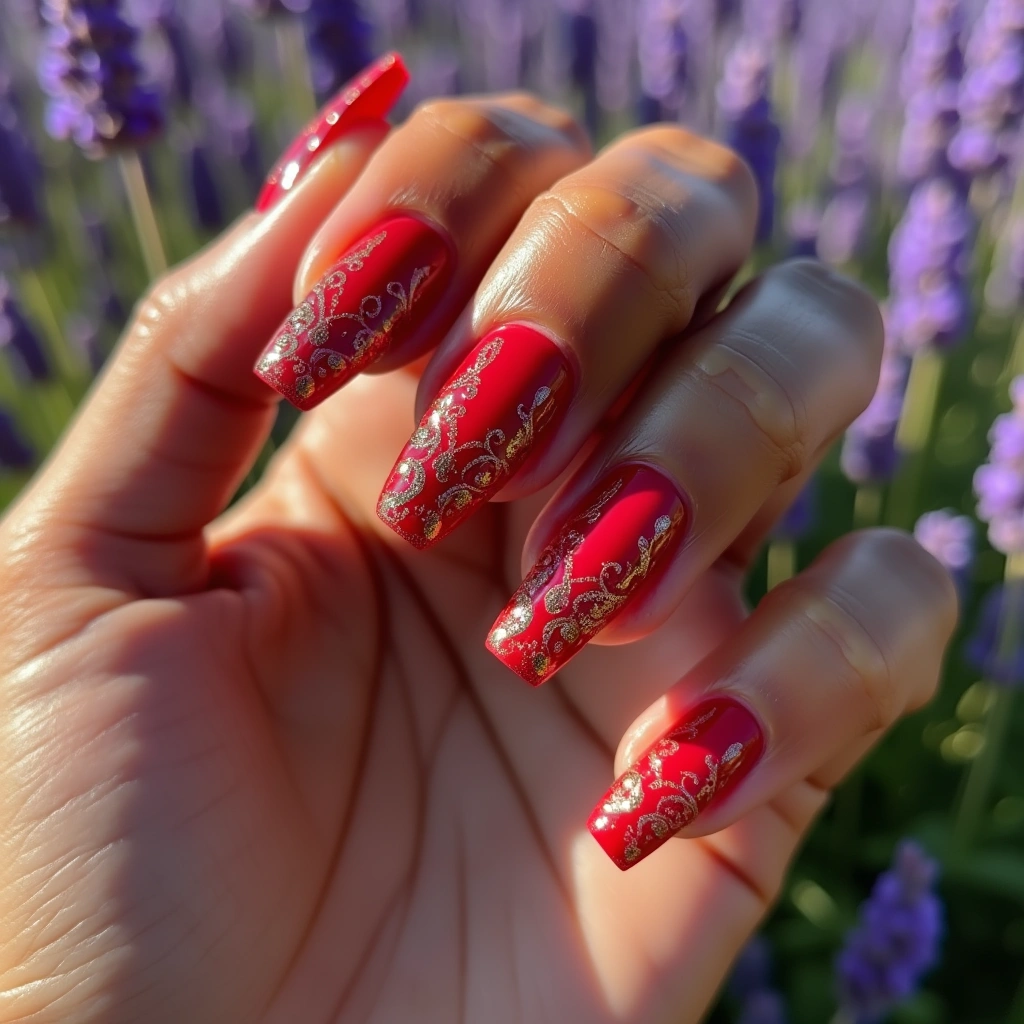 Red Filigree Spirit