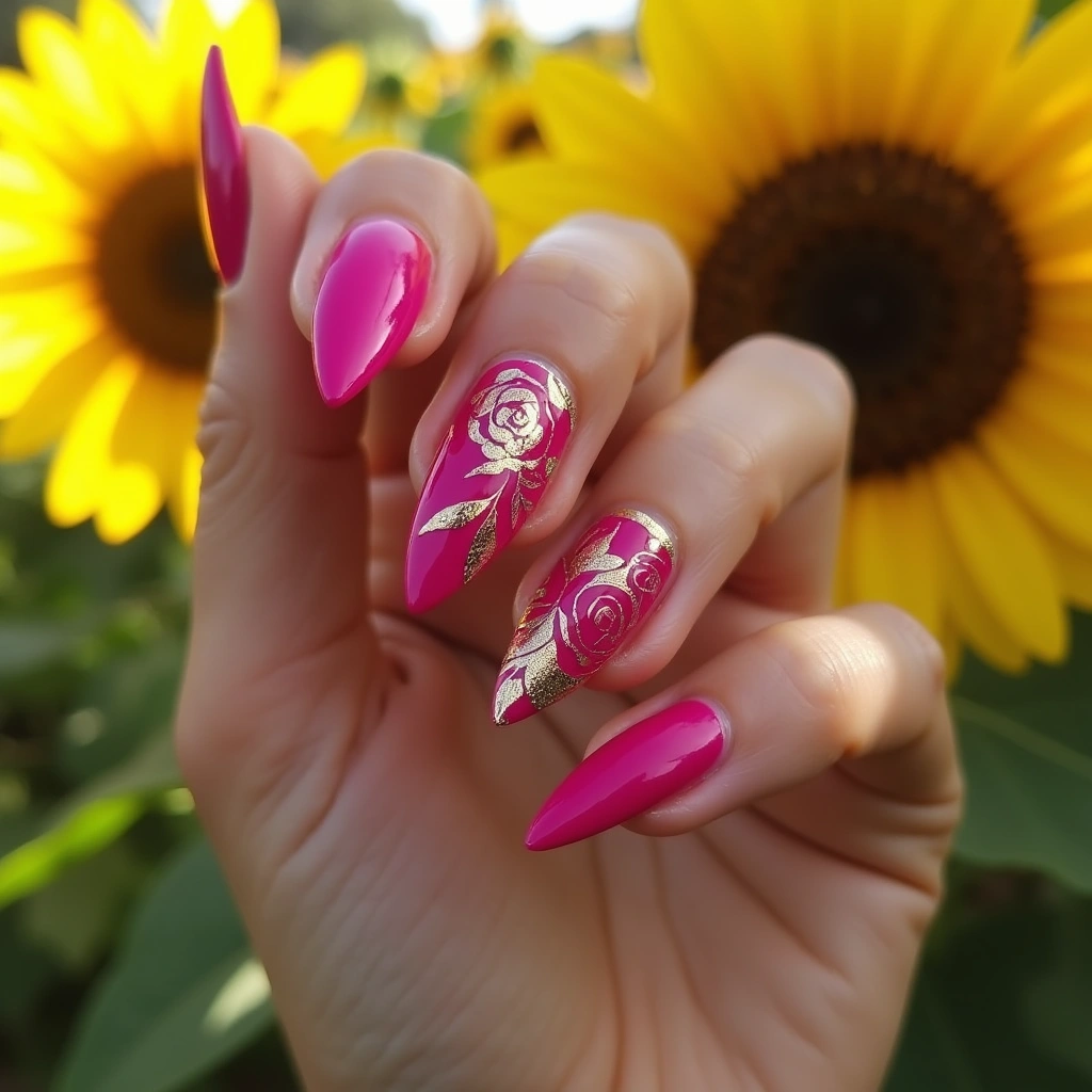 Fuchsia Roses Celebration