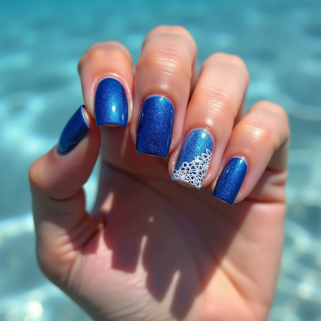 Cobalt Blue Sparkle