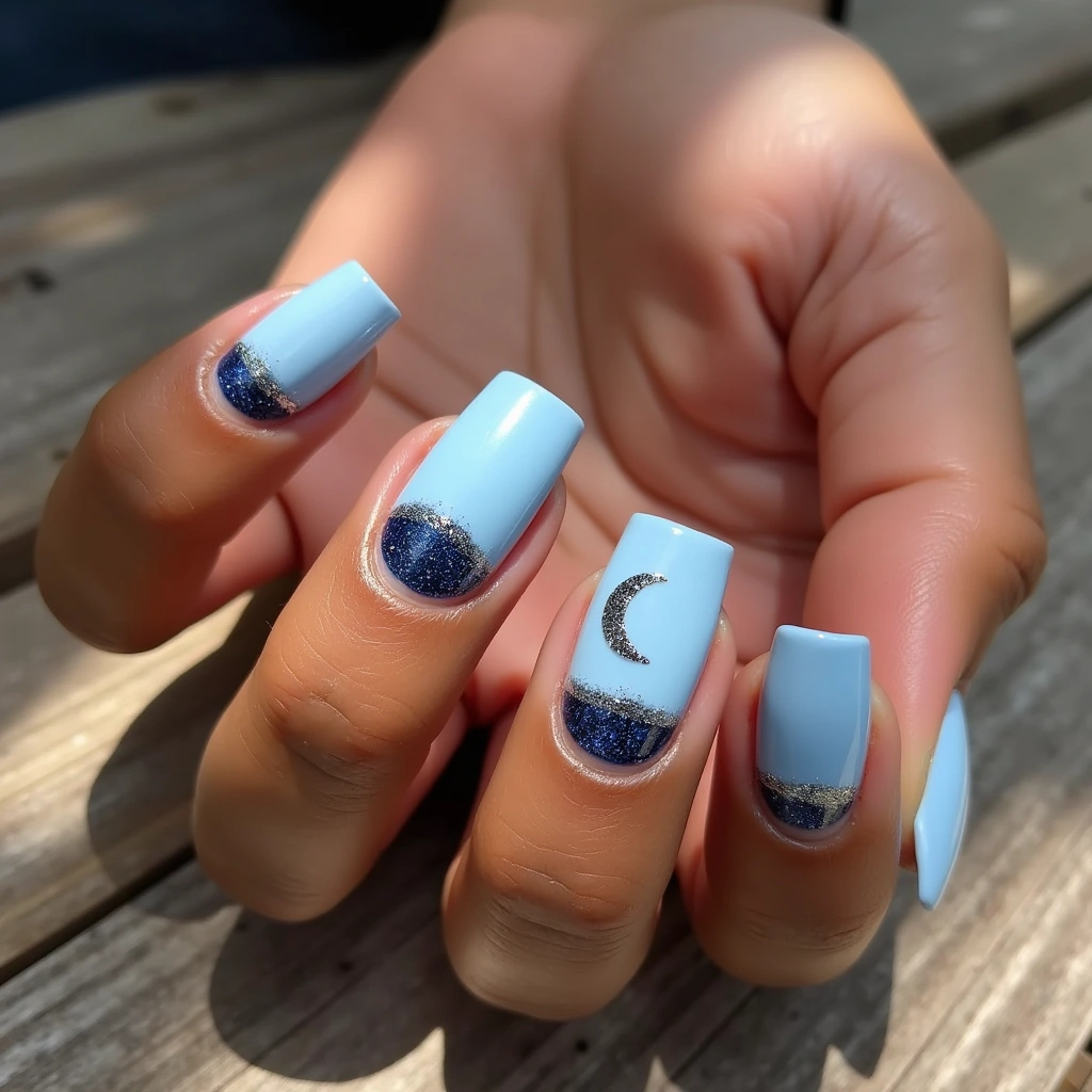 Moonlit Blue Tips