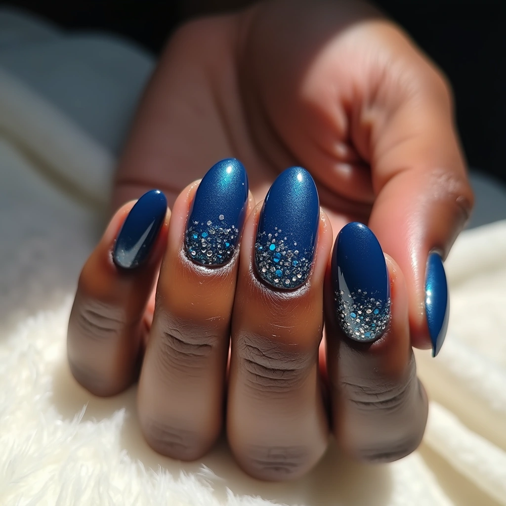Midnight Blue Glitz