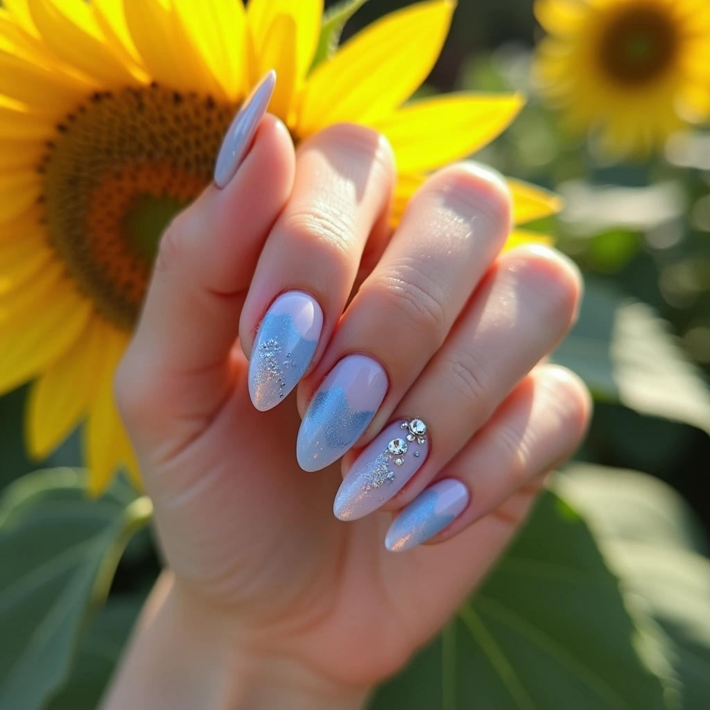 Elegant Periwinkle Swirl