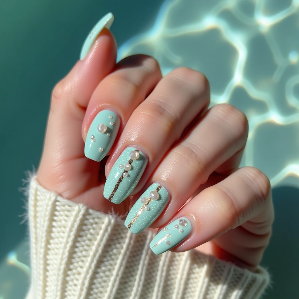 Turquoise Pearl Shine