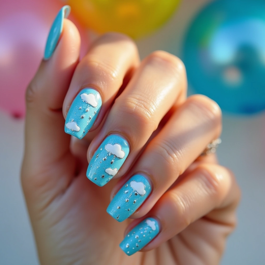 Whimsical Azure Clouds