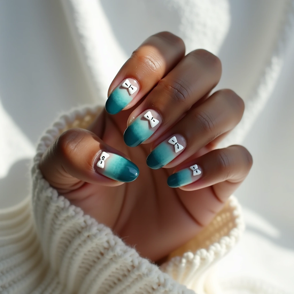 Teal Gradient Coquette