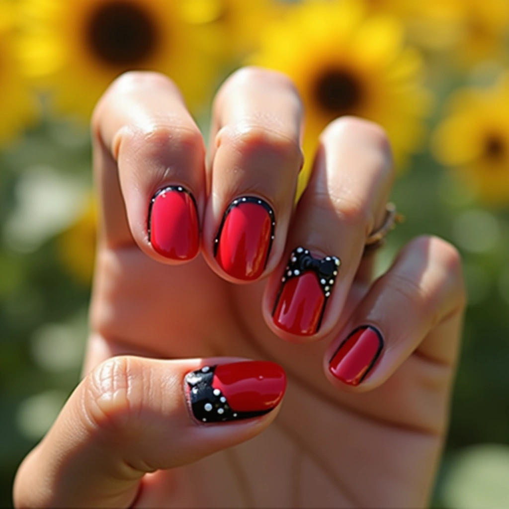 Playful Red Coquette