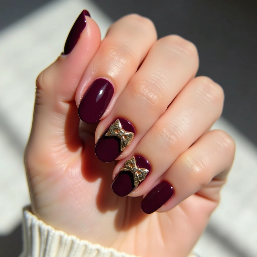 Elegant Burgundy Coquette