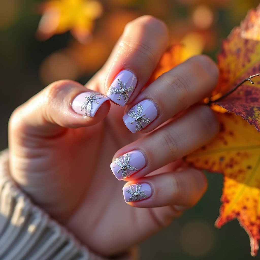 Lavender Glitter Coquette
