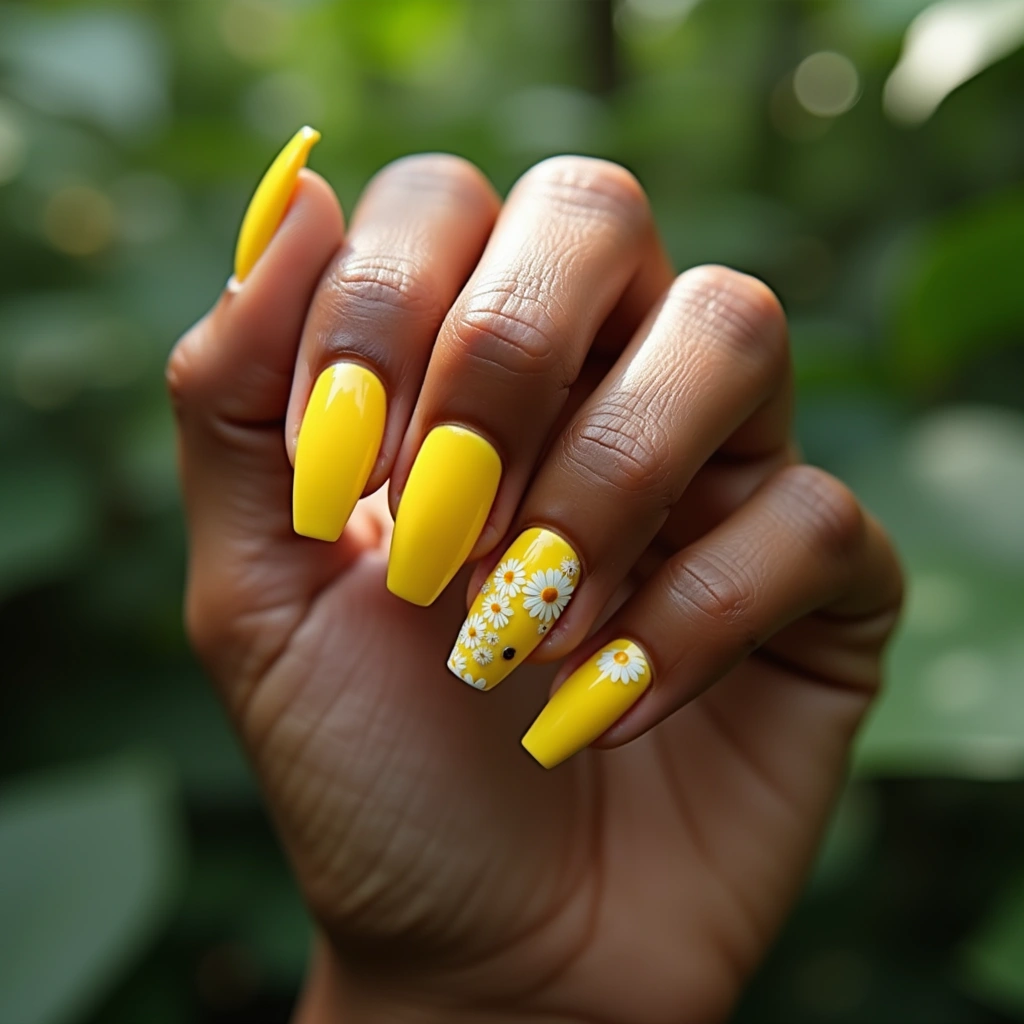 Yellow Acrylic Ombre Cheer