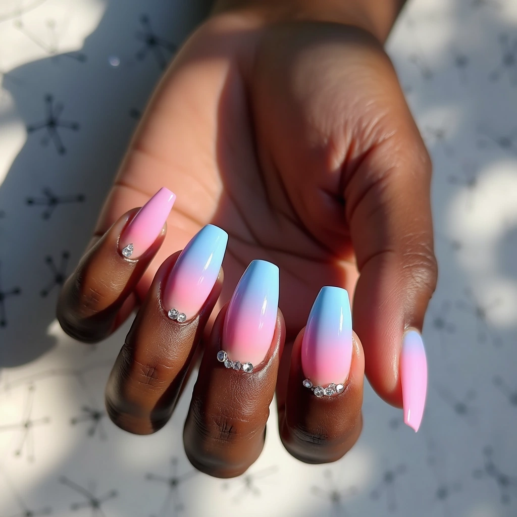Pastel Acrylic Ombre Delight