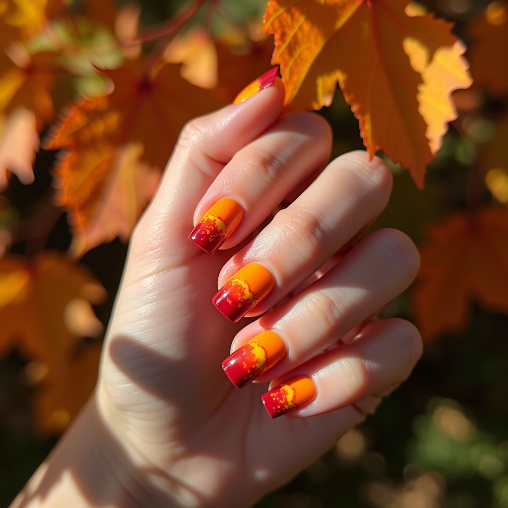 Sunset Acrylic Ombre Glow