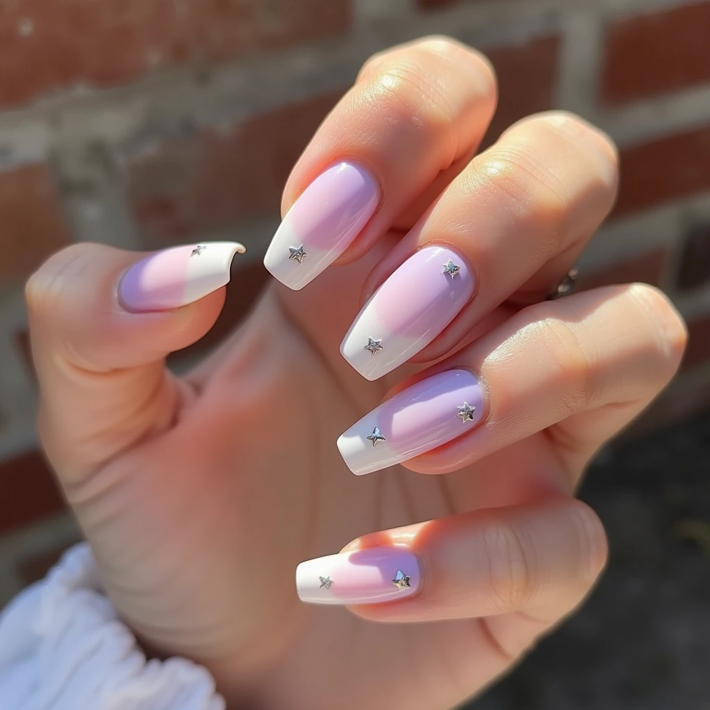 Blush Pink Acrylic Ombre Dream