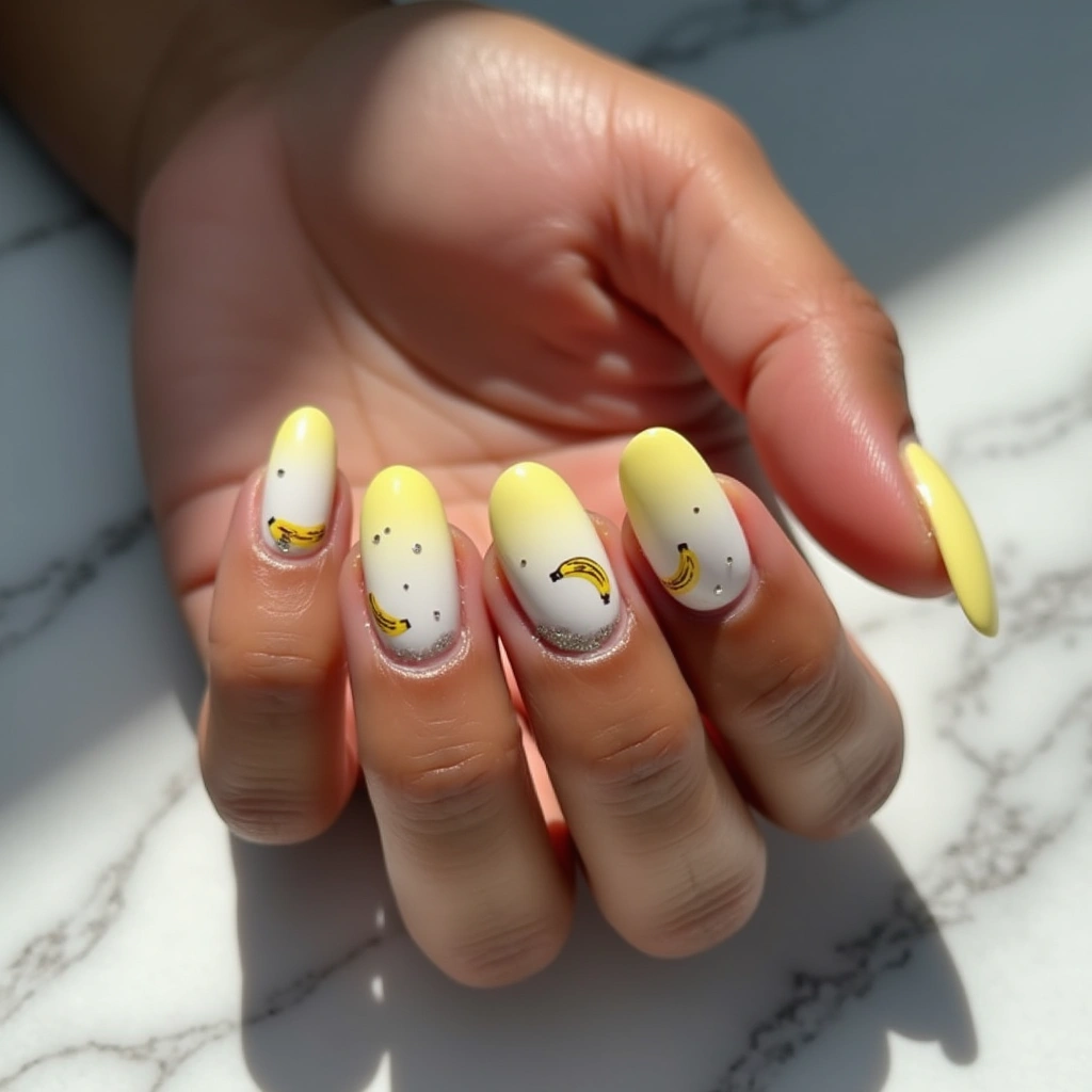 Sparkling Banana Ombre