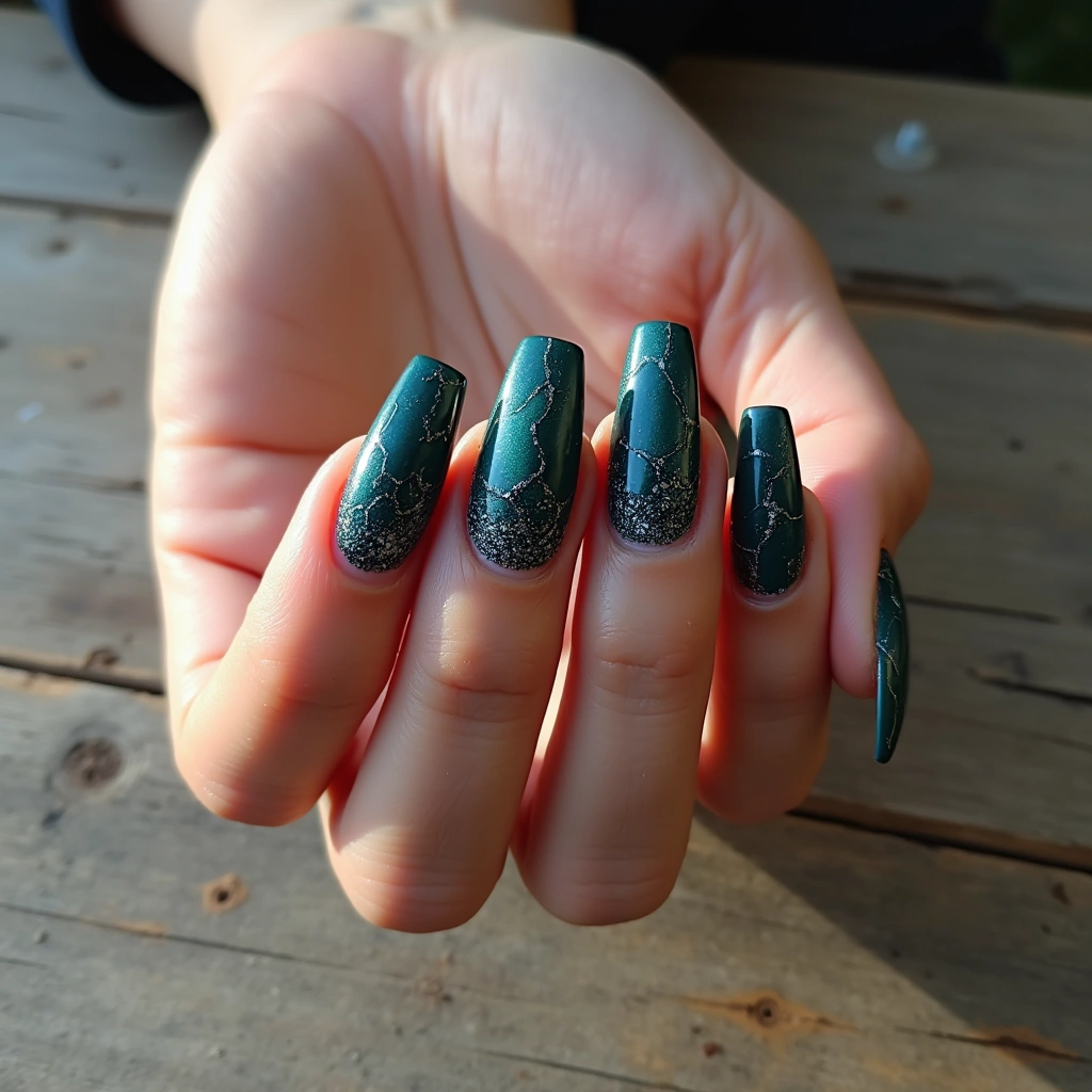 Cracked Teal Grunge