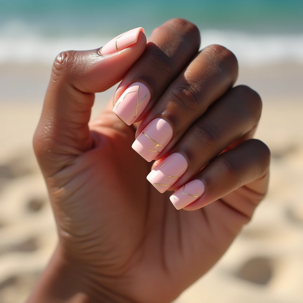 Modern Sheer Pink Twist