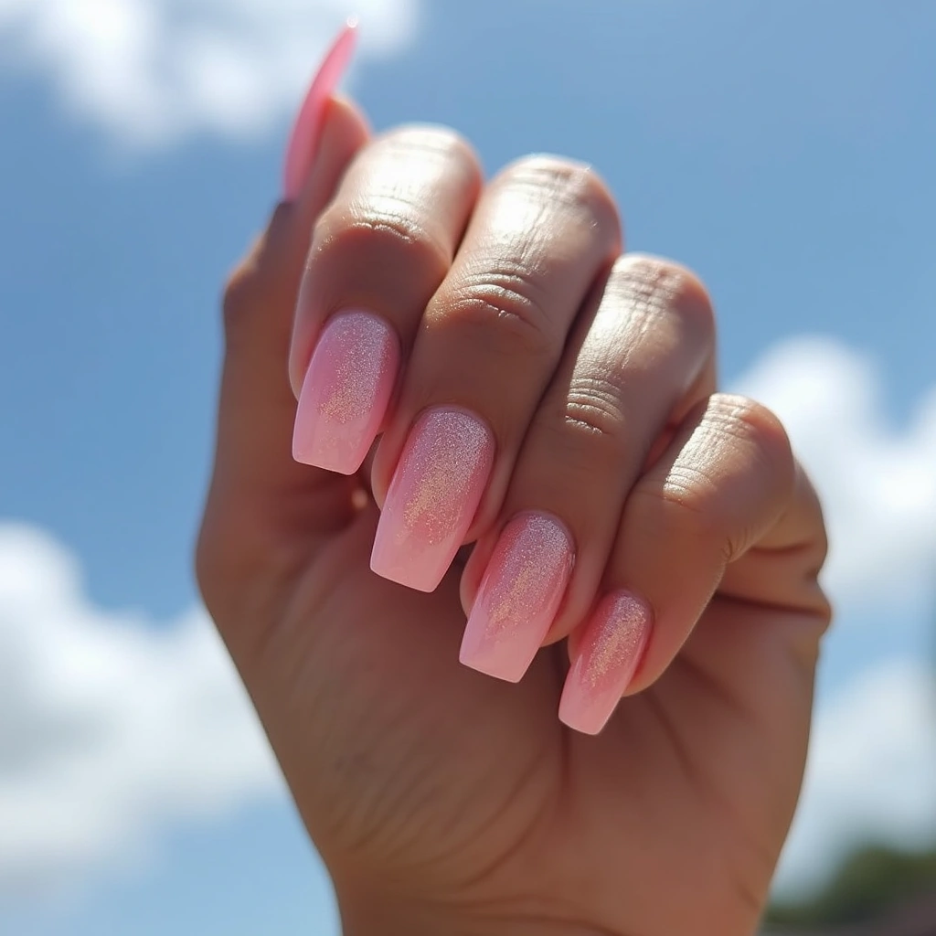 Sparkling Sheer Pink Fade