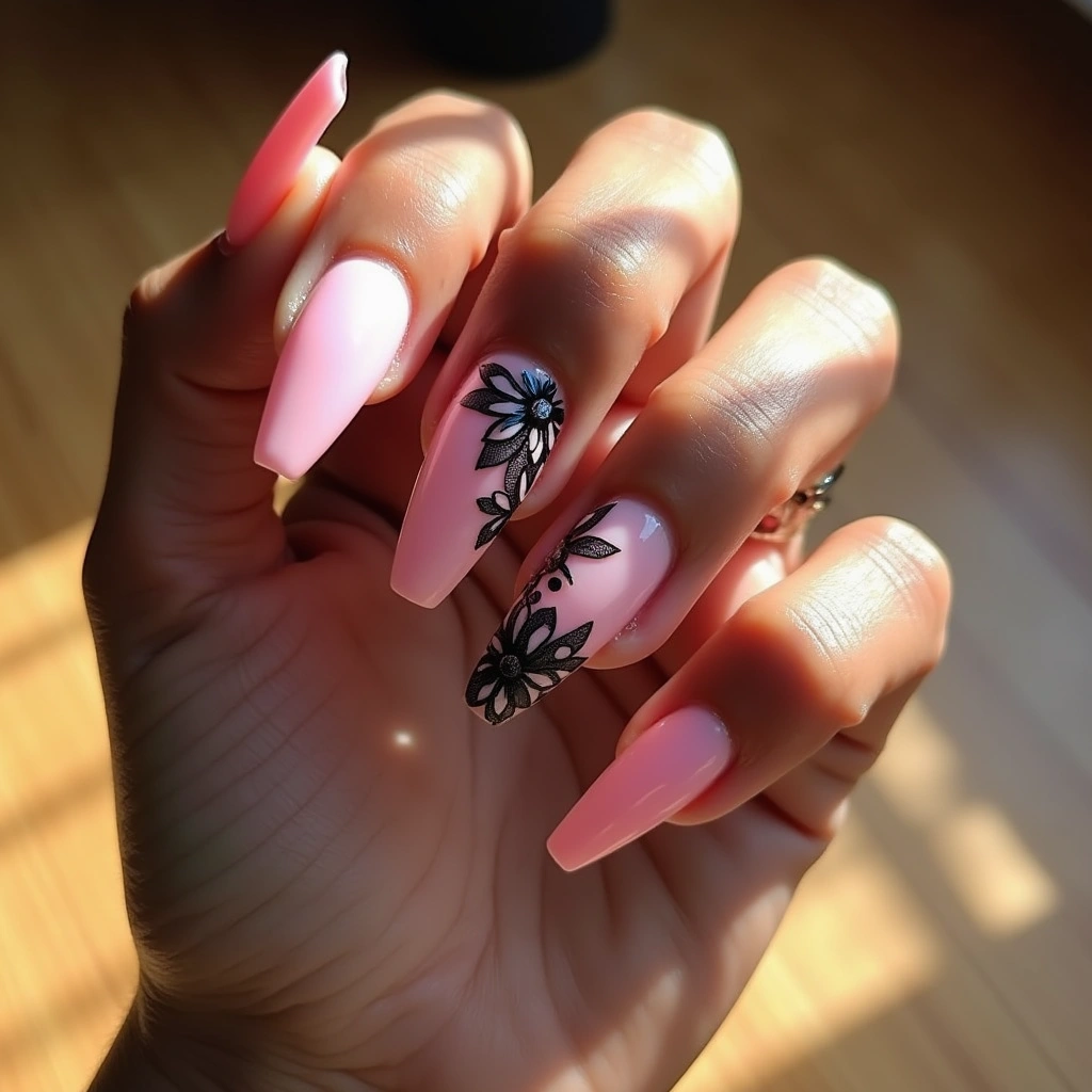 Bold Sheer Pink Contrast