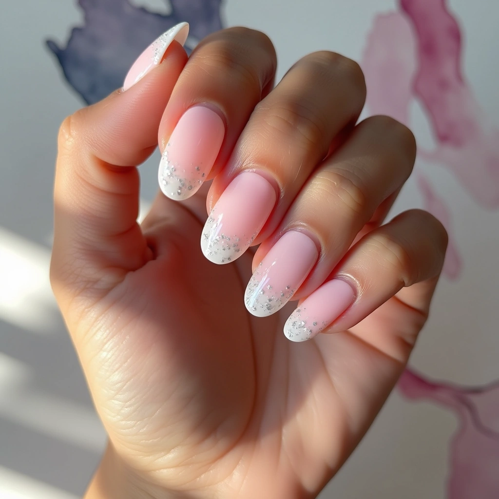 Ombre Sheer Pink Sparkle