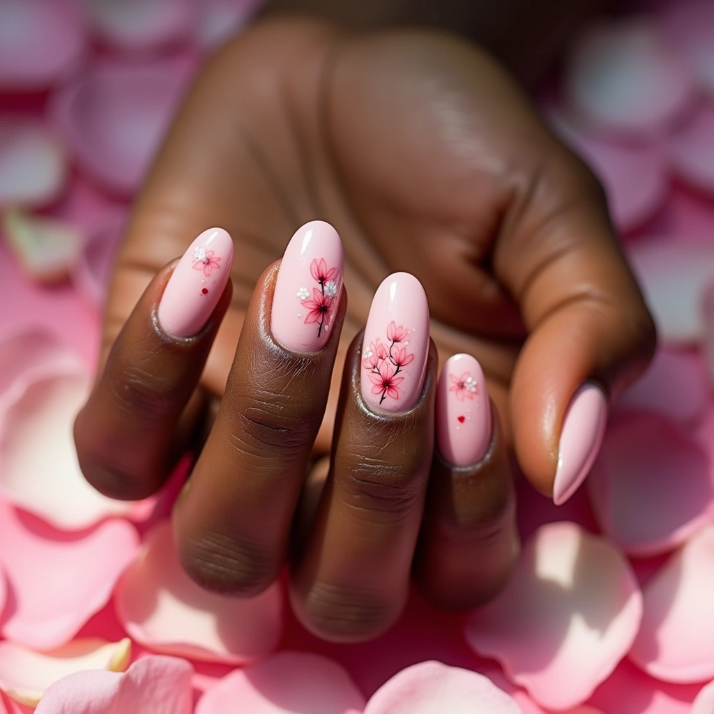 Spring Sheer Pink Blossoms