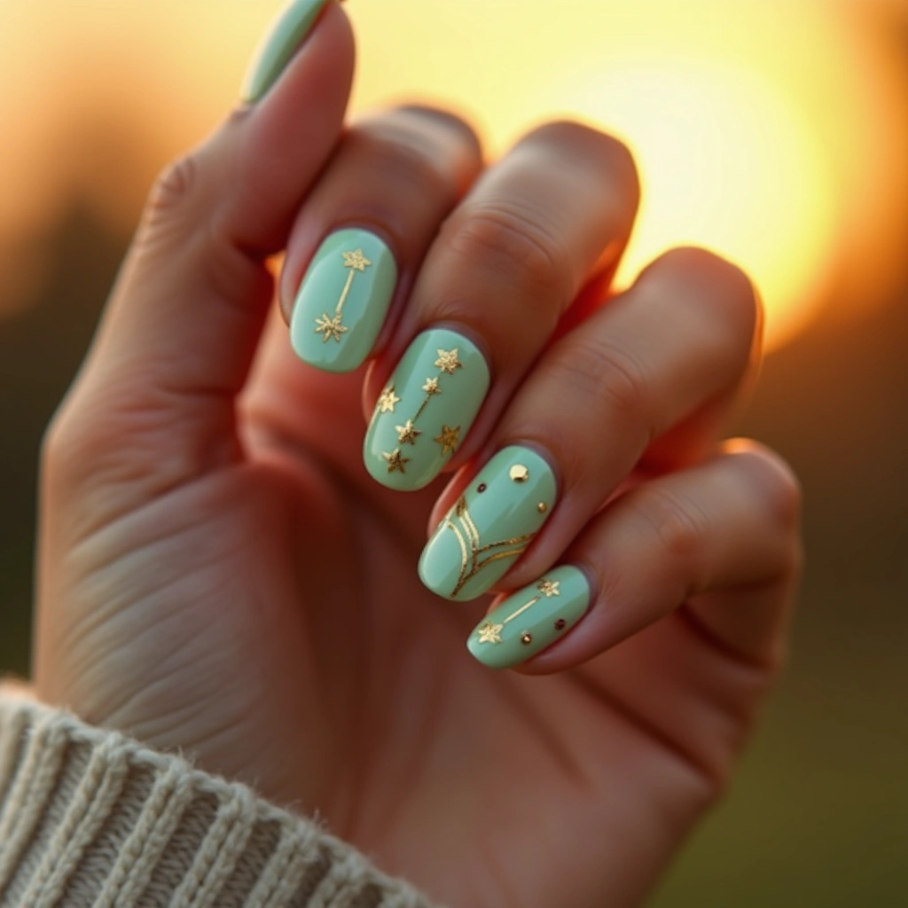 Whimsical Girly Green