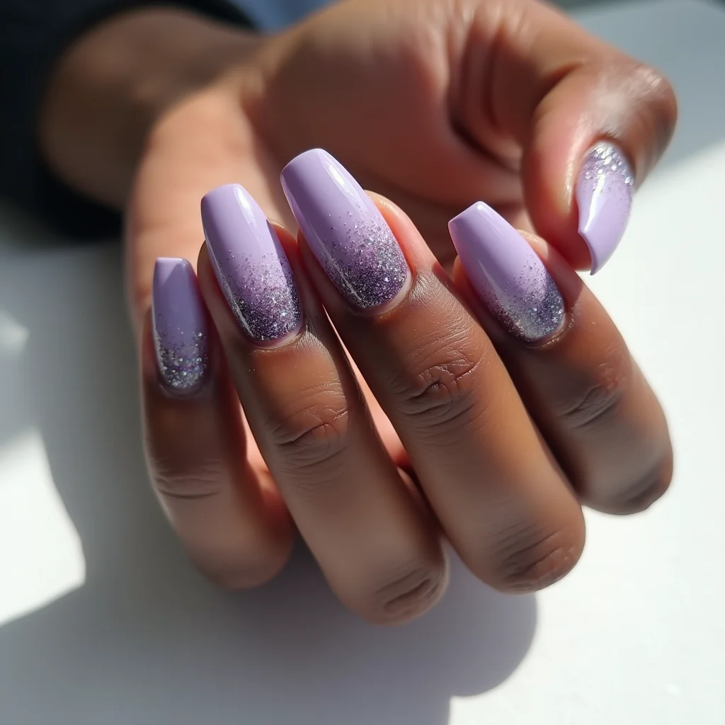 Ombre Purple Acrylic
