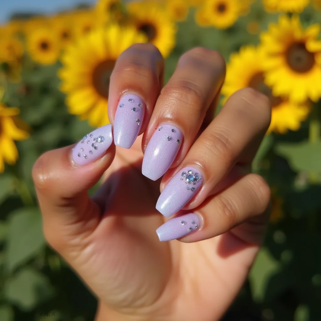Glamorous Lavender Acrylic