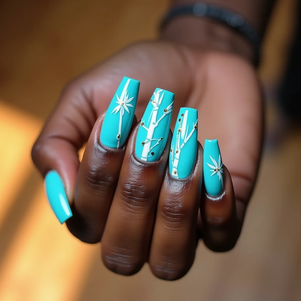 Chic Turquoise Bamboo