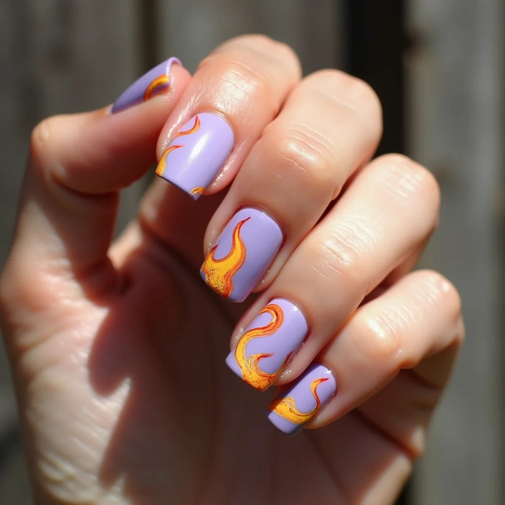 Whimsical Fire Swirls