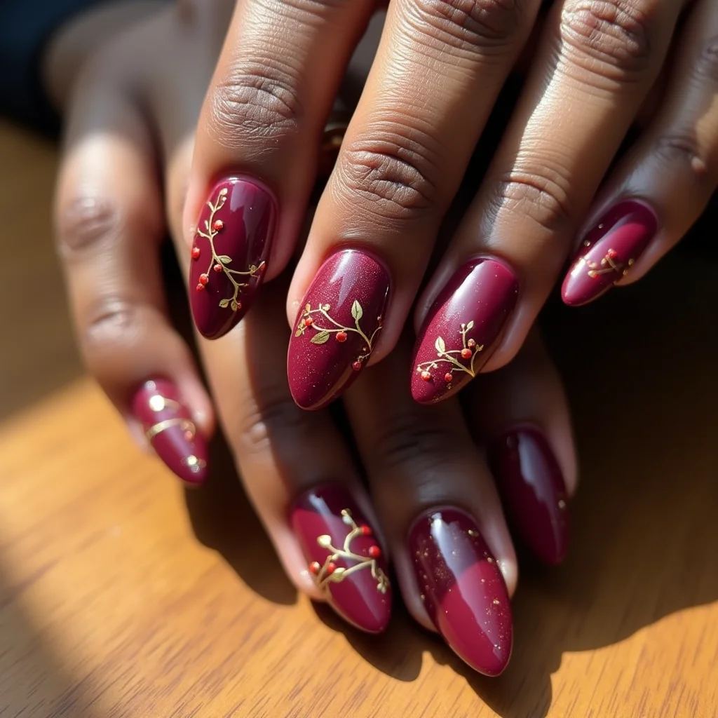 Elegant Burgundy Shine