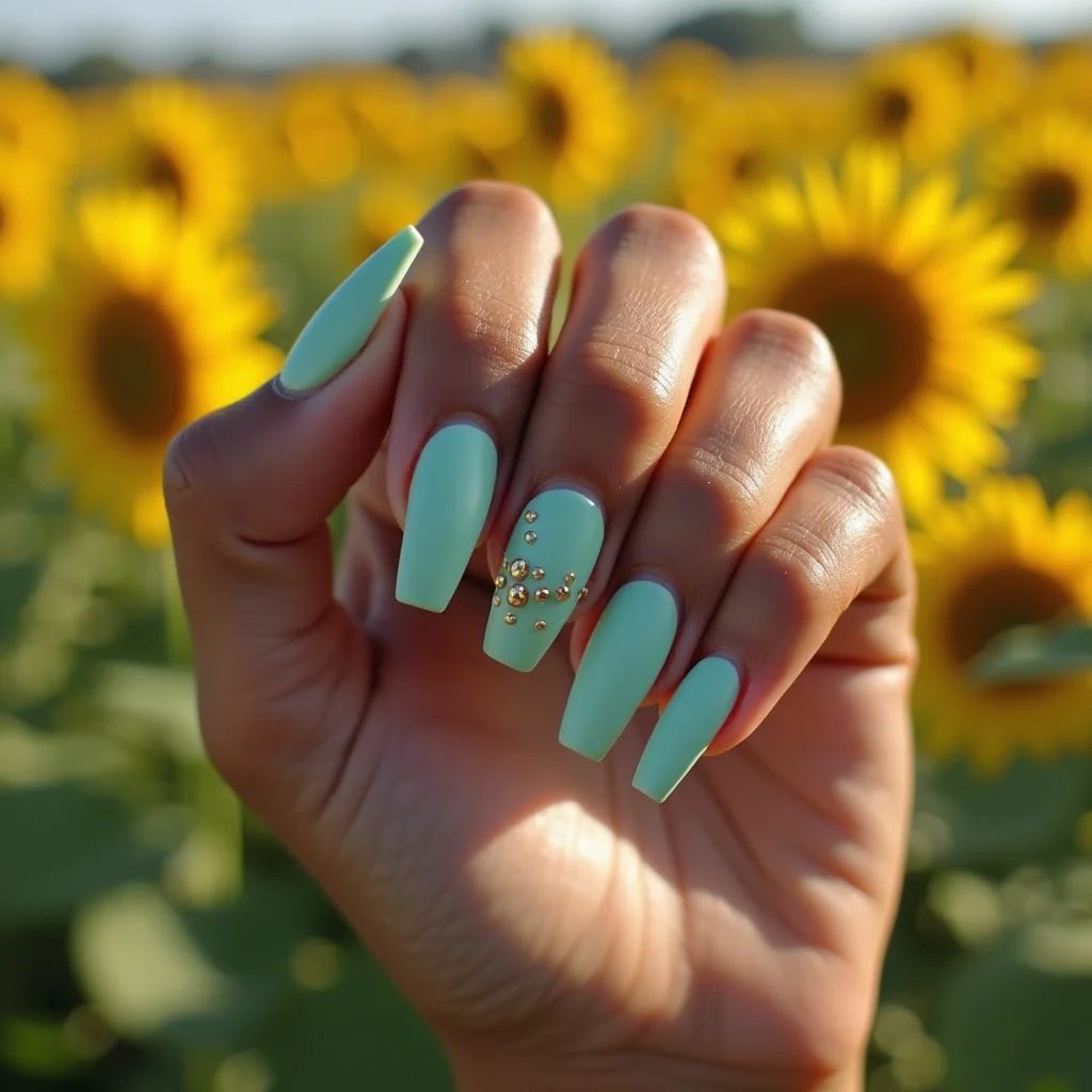Minty Strawberry Beads