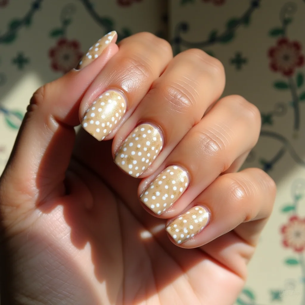 Playful Polka Champagne