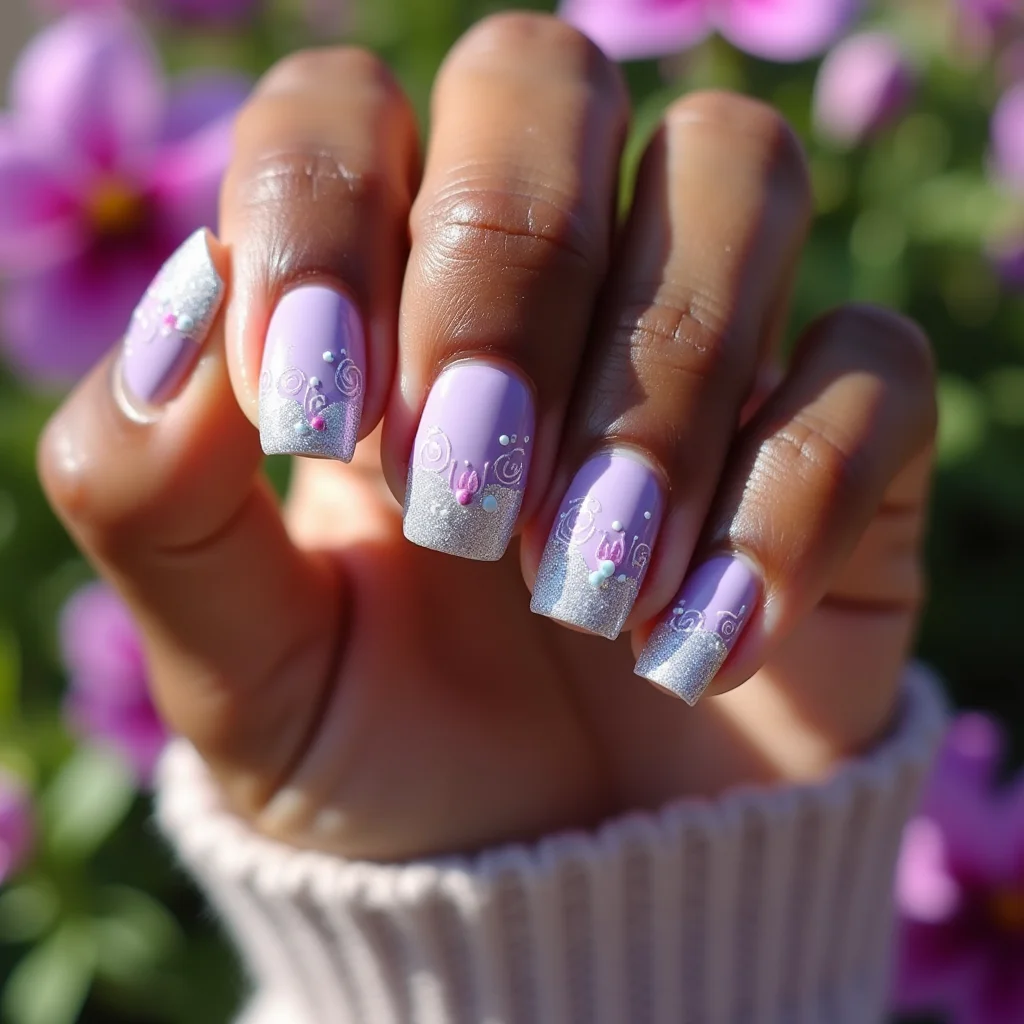 Silver Swirl Easter