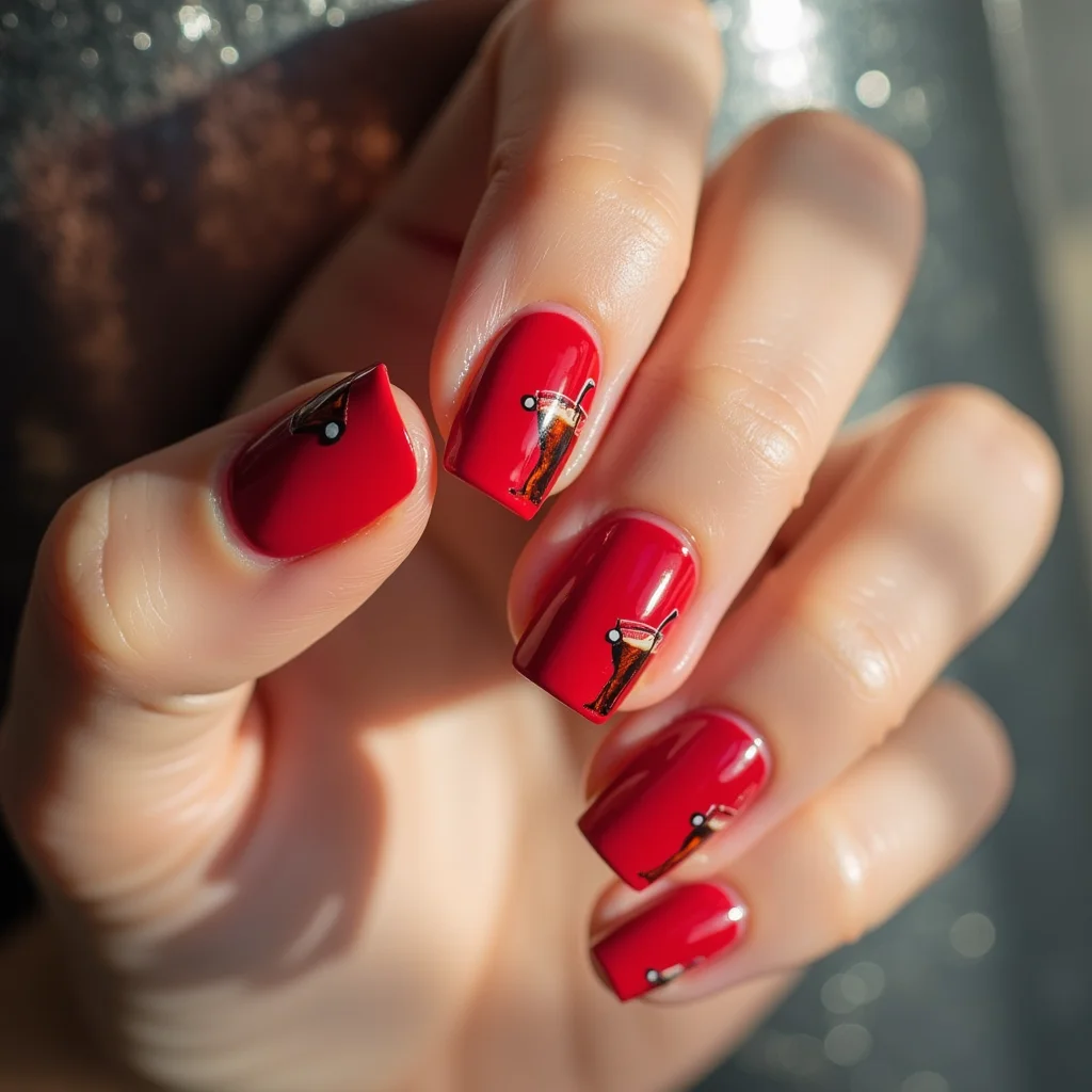 Refreshing Cherry Cola Splash
