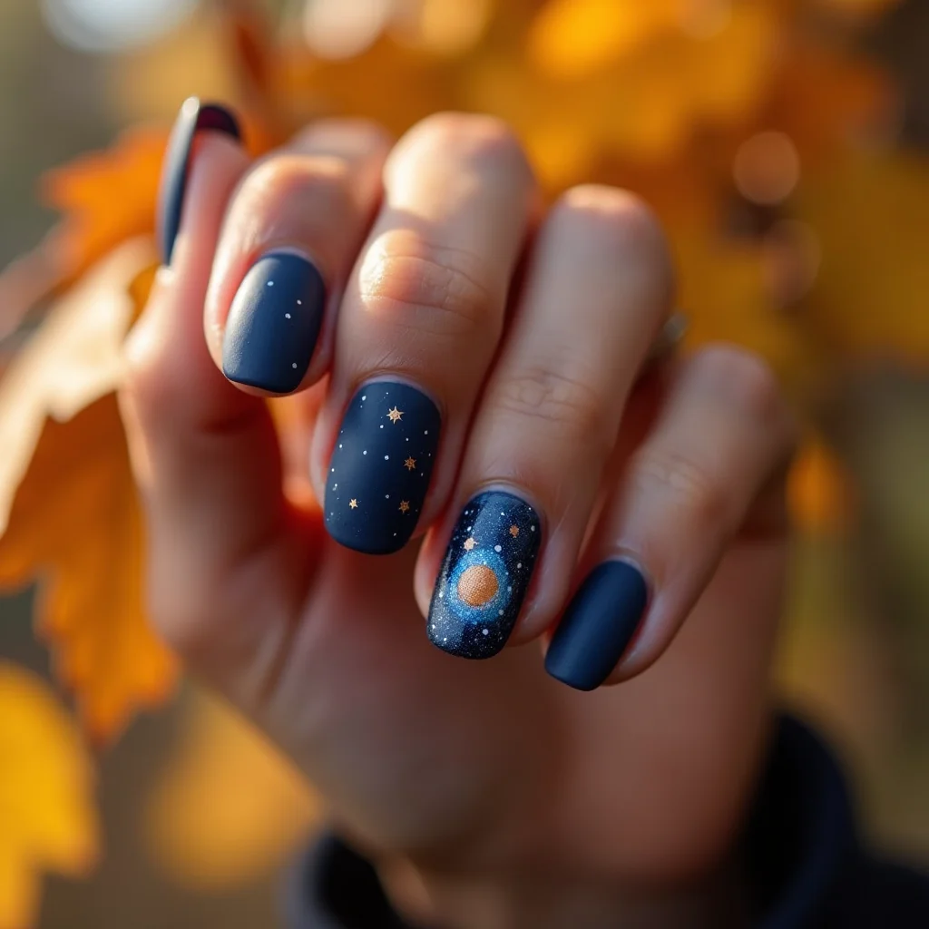 Cosmic Indigo Galaxy