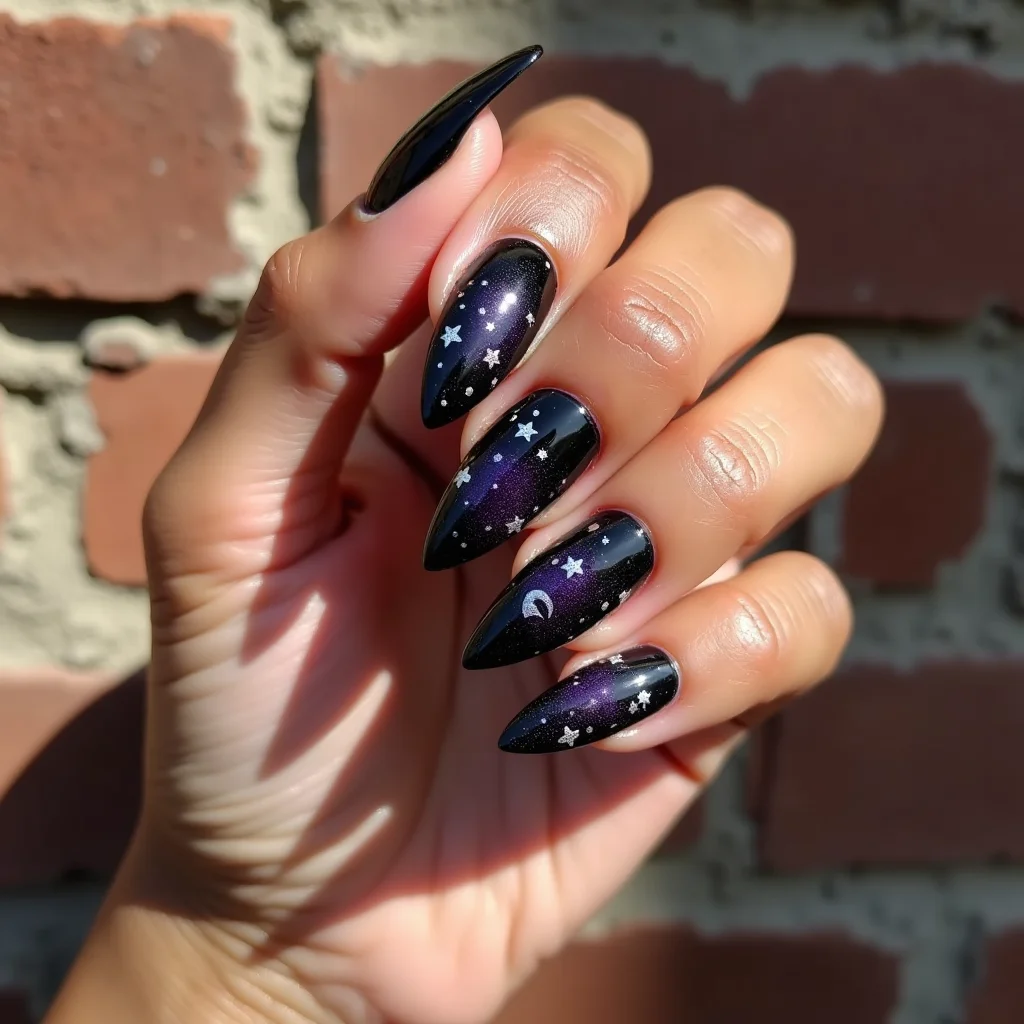  Celestial Black And Purple