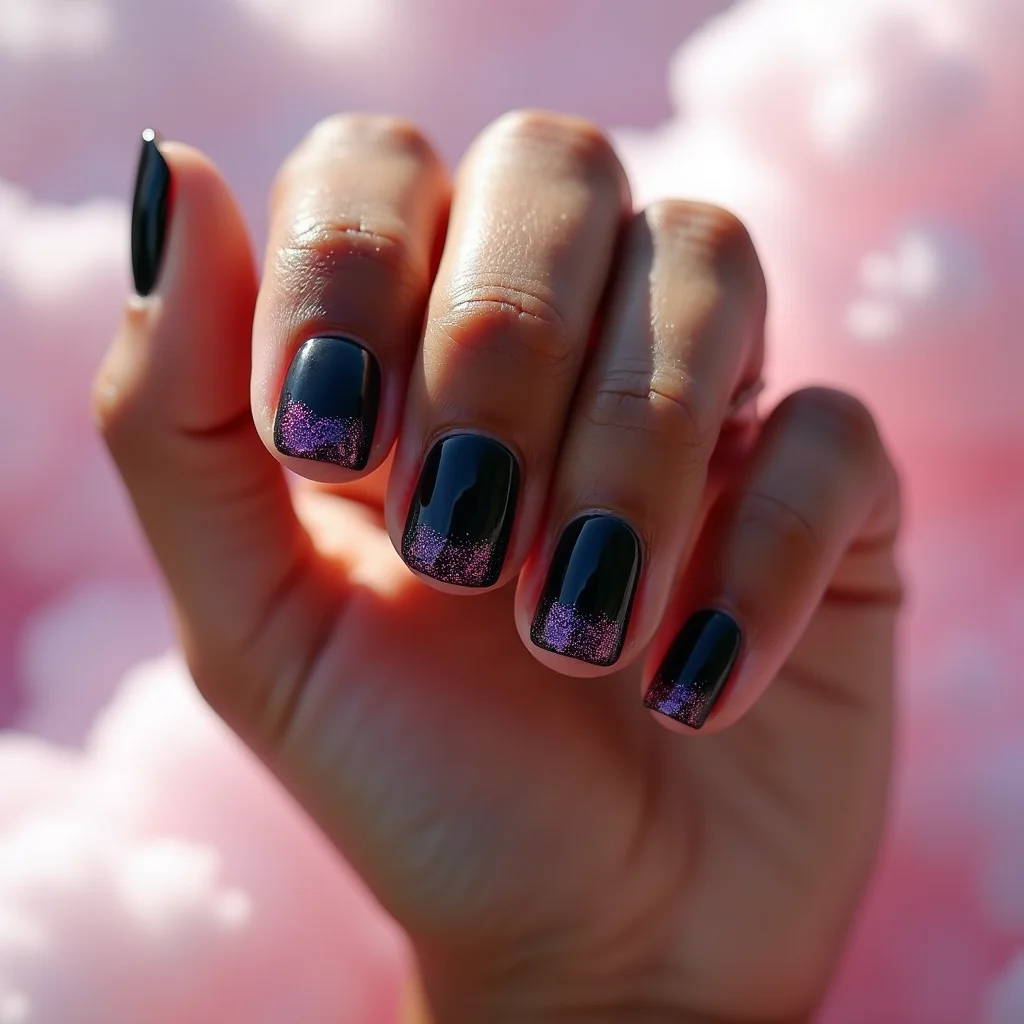 Chic Black And Purple