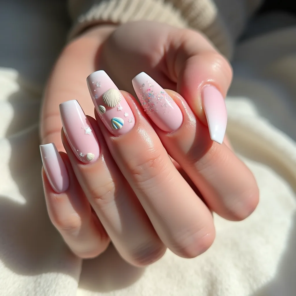 Pink Seashell Sparkle