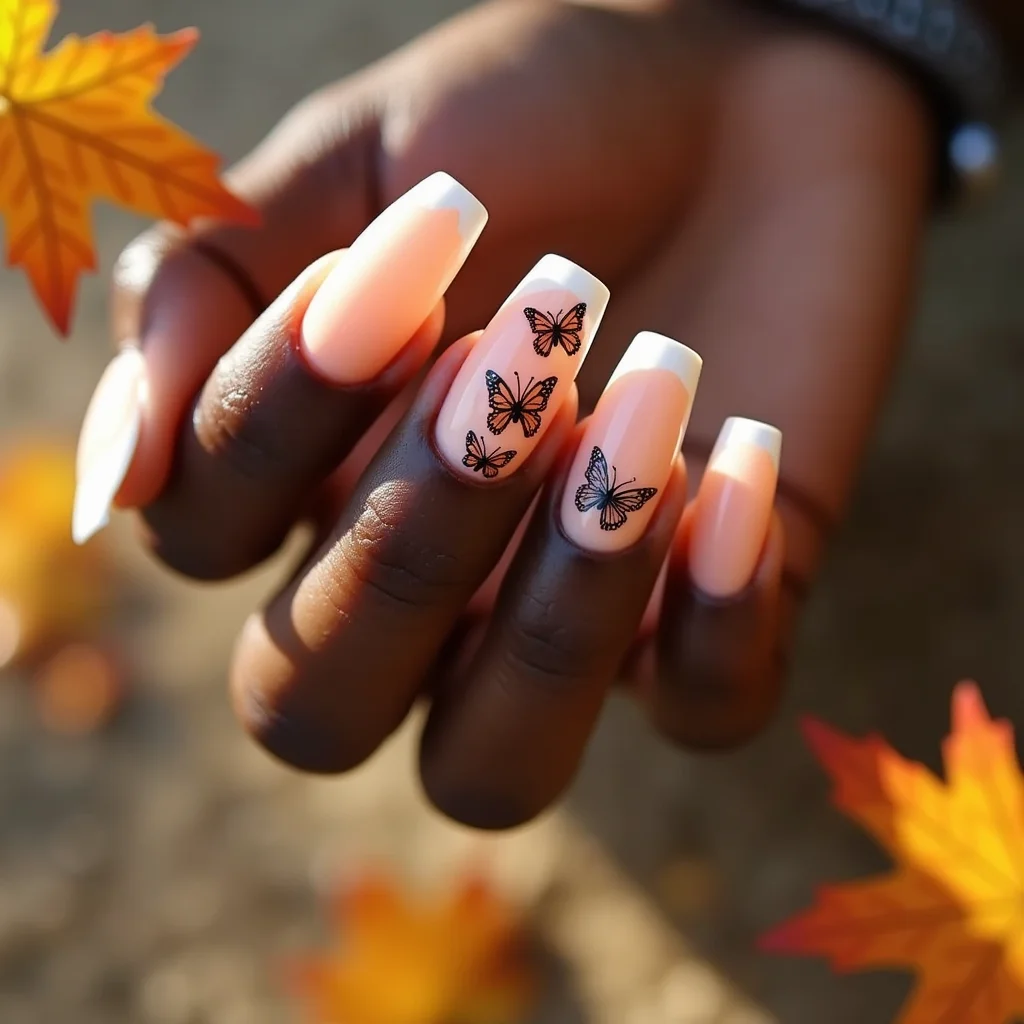 Whimsical Butterfly French Coffin