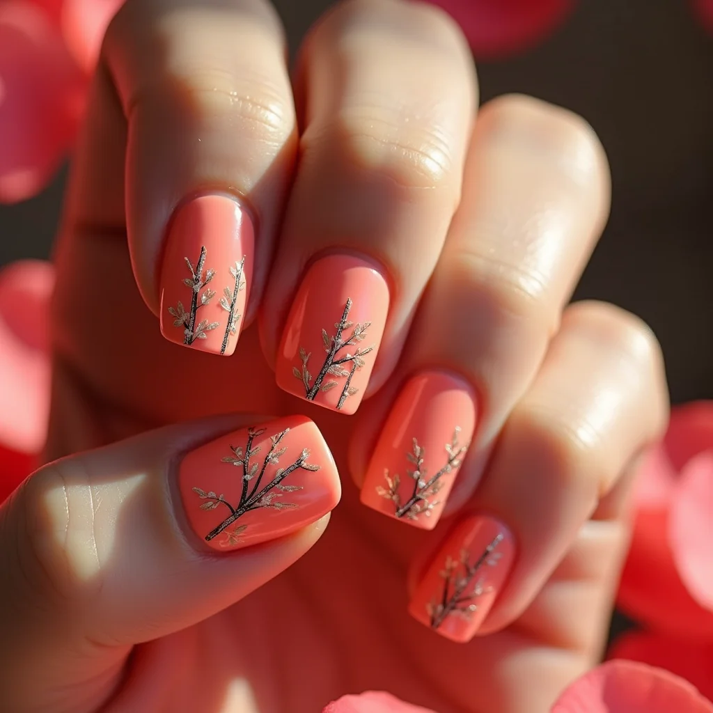 Coral Bamboo Harmony