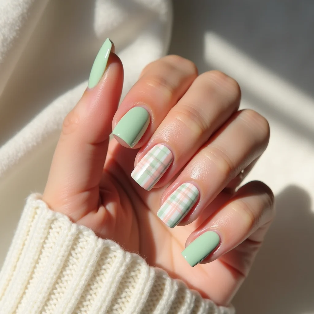 Fresh Mint Plaid