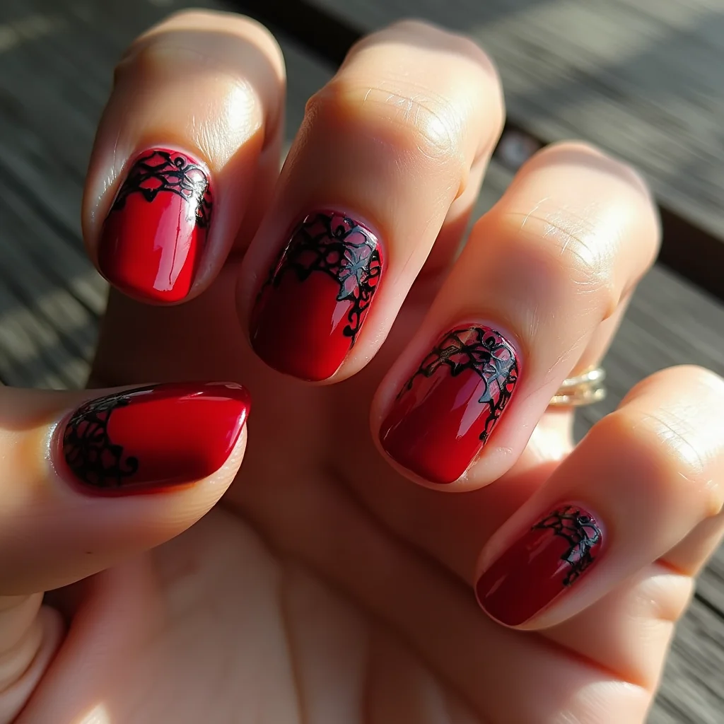  Blood Red Lace